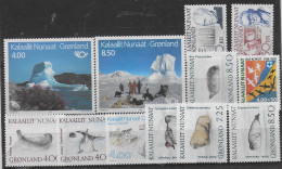 GROELANDIA 1991 ANNATA COMPLETA INTEGRA  ** MNH LUSSO C2037 - Unused Stamps