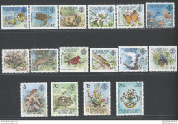 1980 Seychelles -Zil Eloigne Sesel - Yvert N. 1-16 - Fauna E Flora - 16 Valori - Serie Completa - MNH** - Otros & Sin Clasificación