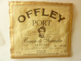 OFFLEY - PORT - Baron De Forrester - Very Old TAWNY - PORTUGAL - Bottled In 1996 - Alcoholes Y Licores