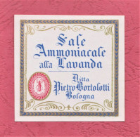 Etiquettes Parfume, Parfume Labes, Etichette Profumeria Pietro Bortolotti-Sale Ammoniacale Alla Lavanda. 56x 54mm - Etichette