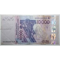 ÉTATS DE L'AFRIQUE DE L'OUEST - CÔTE D'IVOIRE - PICK 118 A C - 10.000 FRANCS 2005 - TB - Côte D'Ivoire