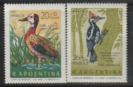 ARGENTINE - N°847+PA N°128 ** (1969) Oiseaux - Nuevos