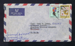 Sp10577 ESTADO DA INDIA  Maps Brasons (AFONSO DE ALBUQUERQUE Coat Of Arms) 1958 Portugal Mailed Maryland - Portugiesisch-Indien