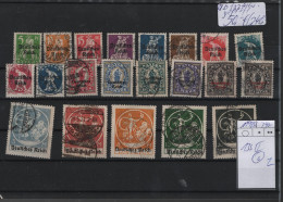 Deutsches Reich  Michel Kat.Nr.  Gest 119/136 (133 II Geprüft) (2) - Used Stamps