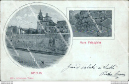 Ba46 Cartolina Amelia Provincia Di Terni Umbria 1902 Bella!! - Terni
