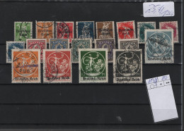 Deutsches Reich  Michel Kat.Nr.  Gest 119/136 - Used Stamps