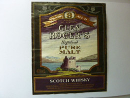 GLEN ROGER'S - Highland - Scotch Whisky - Whisky