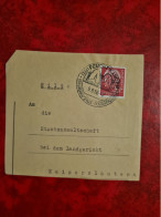 Lettre Allemagne 1958 FRAGEMENT CACHET FEUCHTWANGEN POUR KAISERSLAUTERN - Sonstige & Ohne Zuordnung