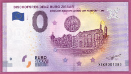 0-Euro XEKR 2019-1 BISCHOFSRESIDENZ BURG ZIESAR - Private Proofs / Unofficial