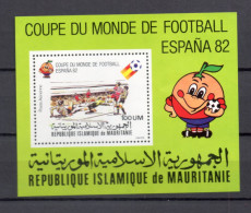 MAURITANIE  BLOC  N° 29   NEUF SANS CHARNIERE   COTE 7.00€     FOOTBALL SPORT - Mauritania (1960-...)