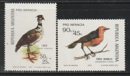 ARGENTINE - N°941/2 ** (1973) Oiseaux - Nuovi