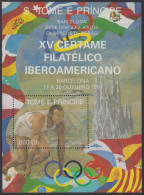 Sto. Tome & Principe 1991 - Olympic Games Barcelona 92 Gold Mnh** - Summer 1992: Barcelona