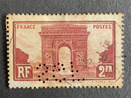 FRANCE S N° 258 1929 SGF 116 Indice 6 Perforé Perforés Perfins Perfin ! - Sonstige & Ohne Zuordnung