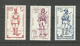 GUINEE N°169 à 171 Neufs** Cote 4.50€ - Unused Stamps