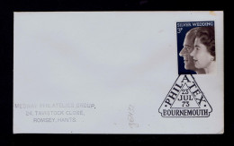 Sp10578 ENGLAND "Philatelic Exhibition" Philatex 23-07-1973 Bournemouth Mailed - Briefmarkenausstellungen