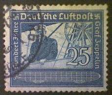 Germany, Scott #C59, Used (o), 1938 Air Mail, Cound Zeppelin, 25pf - Renania-Palatinado