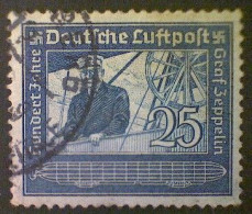 Germany, Scott #C59, Used (o), 1938 Air Mail, Cound Zeppelin, 25pf - Rijnland-Palts