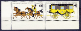 1985-Germania (MNH=**) Serie 2 Valori Diligenza Postale - Sonstige & Ohne Zuordnung