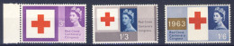1963-Gran Bretagna (MNH=**) Serie 3 Valori Croce Rossa - Neufs