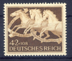 1942-Germania (MNH=**) Terzo Reich Un Valore Nastro Bruno - Neufs