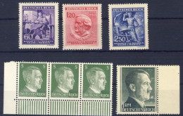 1930/40-Germania (MNH=**) Terzo Reich Lotticino Di 7 Valori - Neufs