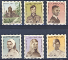 1967-Lussemburgo (MNH=**) Serie 6 Valori Caritas,principi - Sonstige & Ohne Zuordnung