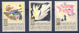 1994-Liechtenstein (MNH=**) Serie 3 Valori Narale,dipinti - Unused Stamps