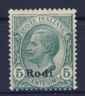 1912-Rodi (MNH=**) 5c. Effige Vittorio Emanuele Cat.Sassone Euro 15 - Aegean (Rodi)