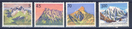 1990-Liechtenstein (MNH=**) Serie 4 Valori Montagne - Unused Stamps