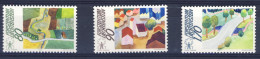 1988-Liechtenstein (MNH=**) Serie 3 Valori Campagna Per Il Mondo Rurale - Unused Stamps