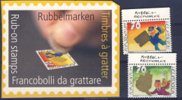2001-Liechtenstein (MNH=**) Serie 2 Valori Auguri Gratta E Vinci - Unused Stamps