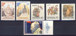 1983-Liechtenstein (MNH=**) 3 Serie 6 Valori Europa,costumi Di Carnevale,anno Sa - Nuevos