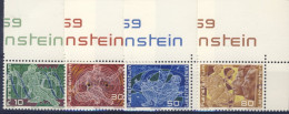 1969-Liechtenstein (MNH=**) Serie 3 Valori Disegni Simbolici - Autres & Non Classés