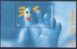 2002-Germania (MNH=**) Foglietto 1 Valore Per Noi Bambini,fur Uns Kinder - Other & Unclassified