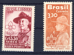 1957/60-Brasile (MNH=**) 2 Serie Boy Scouts - Sonstige & Ohne Zuordnung