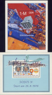 1977/78-Germania (MNH=**) Due Foglietti 2 Valori Spazio,cosmonauti,satelliti - Andere & Zonder Classificatie