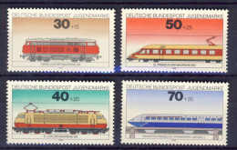 1975-Germania (MNH=**) Serie 4 Valori Locomotive - Sonstige & Ohne Zuordnung