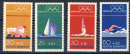 1972-Germania (MNH=**) Serie 4 Valori Olimpiadi Monaco - Otros & Sin Clasificación