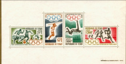1964-Ciad (MNH=**) Foglietto S.4v."Olimpiadi Di Tokio"cat.Yvert 2008 Euro 12,50 - Tschad (1960-...)