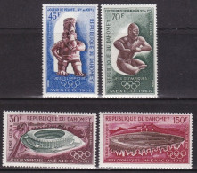 1968-Dahomey (MNH=**) S.4v." Olimpiadi Di Mexico" - Benin - Dahomey (1960-...)