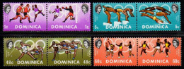 1968-Dominica (MNH=**) S.8v." Olimpiadi Di Mexico" - Dominica (1978-...)