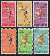 1968-Maldive (MNH=**) S.6 V."Giochi Olimpici Mexico" - Maldivas (1965-...)