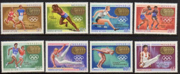 1968-Mongolia (MNH=**) S.8v."Medaglie D'oro Ai Giochi Olimpici Olimpiadi Di Mexi - Mongolia