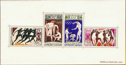 1964-Gabon (MNH=**) Foglietto S.4v."Olimpiadi Di Tokio"cat.Yvert 2013 Euro 14 - Gabon (1960-...)