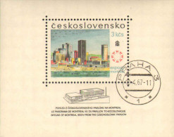 1967-Cecoslovacchia (O=used) Foglietto S.1v."Esposizione Internazionale Di Montr - Otros & Sin Clasificación