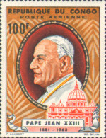 1965-Congo (MNH=**) Posta Aerea S.1v."Papa Giovanni XXIII"cat.Yvert Euro 2,1 - Altri & Non Classificati