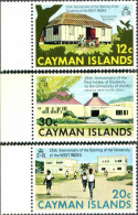 1974-Cayman (MNH=**) S.3v."25 Anniversario Dell'Università Delle Indie Occidenta - Kaimaninseln