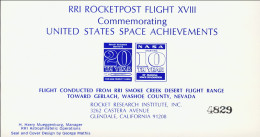 1968-U.S.A. (MNH=**) Erinnofilo Non Dentellato RRI Rocketpost Flight XVIII°comme - Cinderellas