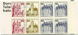 1977-Germania (MNH=**) Libretto Otto Valori Quattro 10p.+due 30p.+due 50p."caste - Ungebraucht