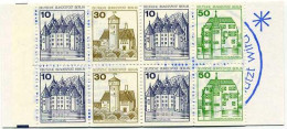 1977/80-Germania (MNH=**) Libretto Otto Valori Quattro 10p.+due 30p.+due 50p."ca - Unused Stamps